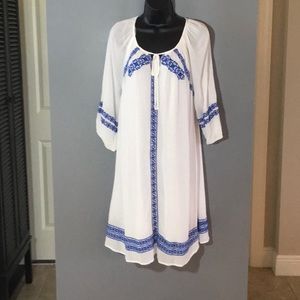Embroidered Boho Dress
